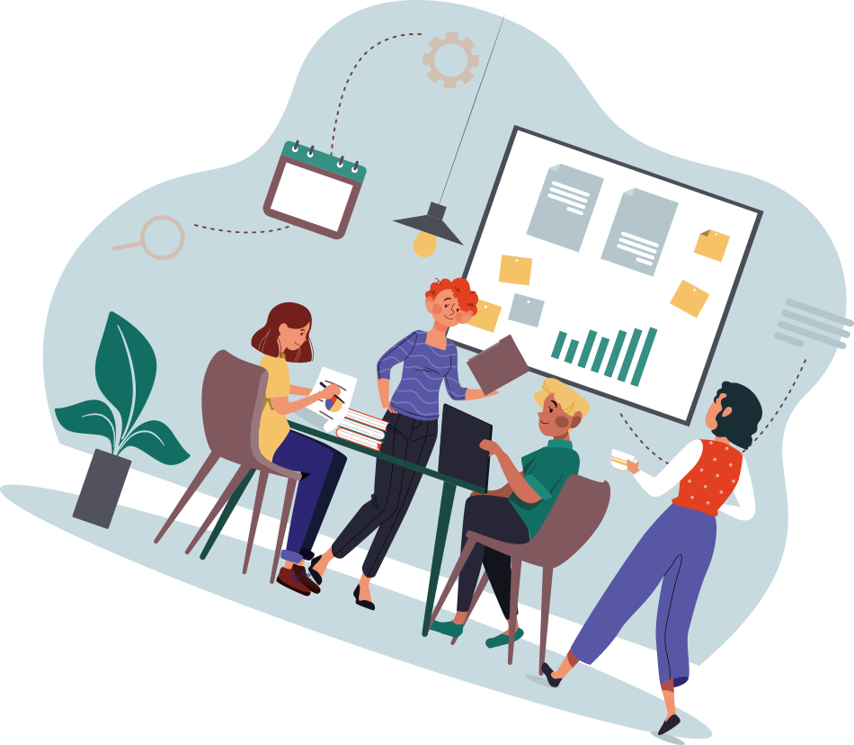 交流会イラスト