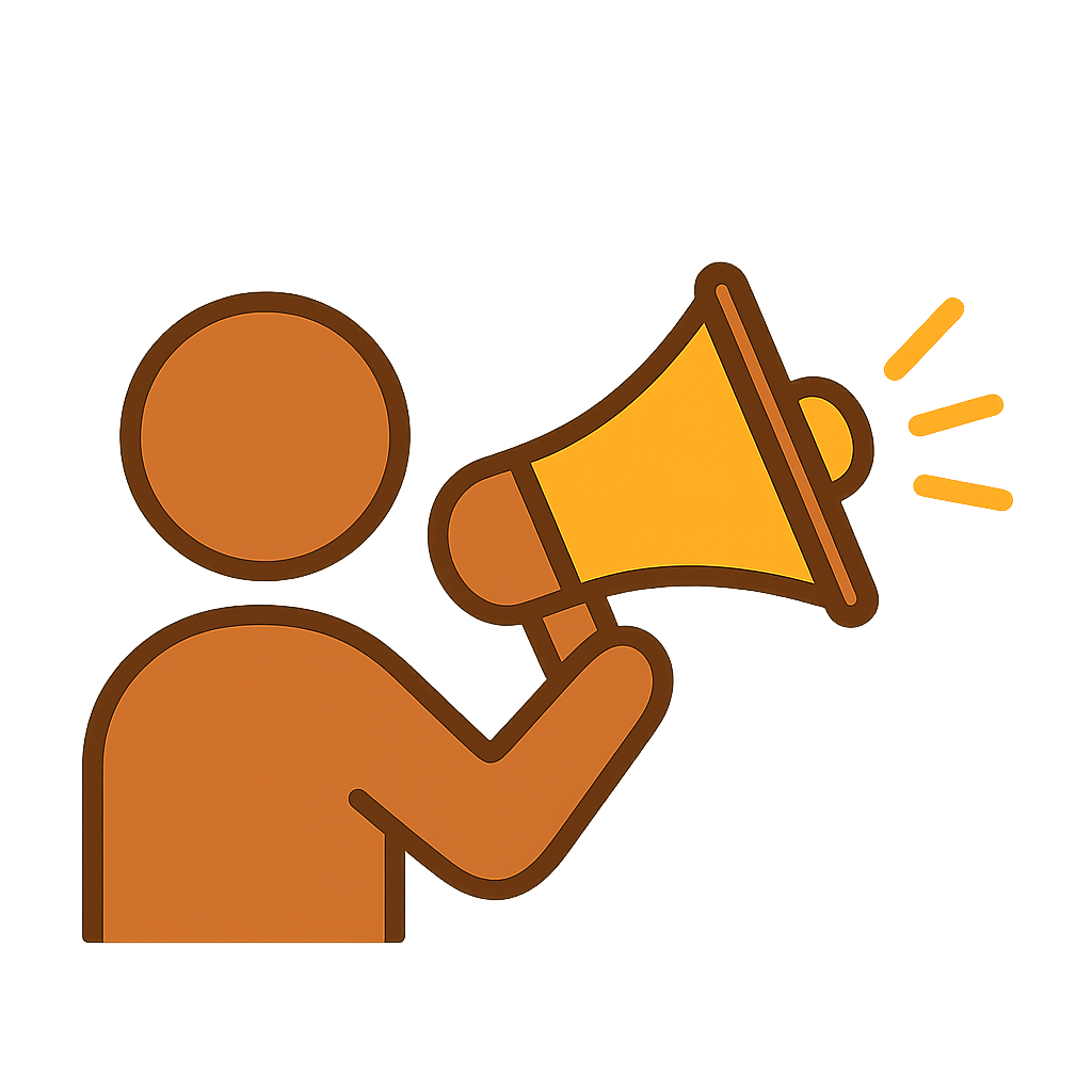 壇上PRのイラスト