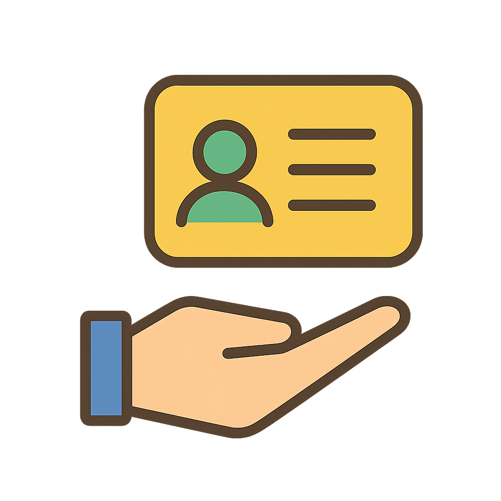 名刺交換会のイラスト